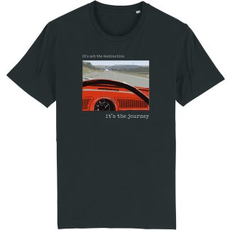 It's not the destination black men's T-shirt