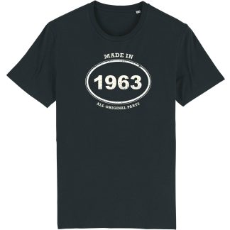 Made In 1963 T-Shirt black